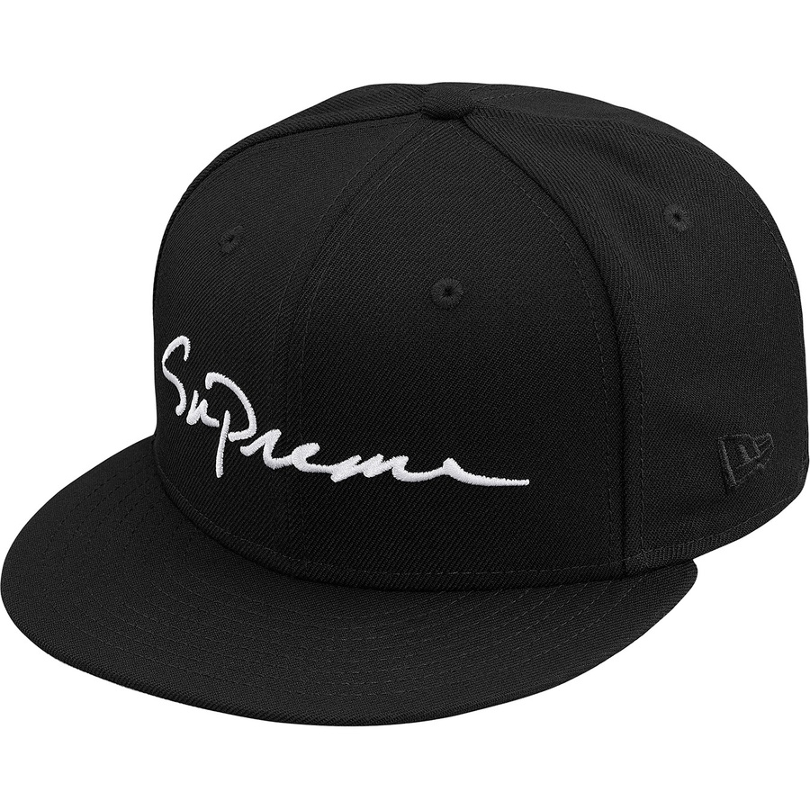 Supreme Classic Script New Era Cap Black - Novelship